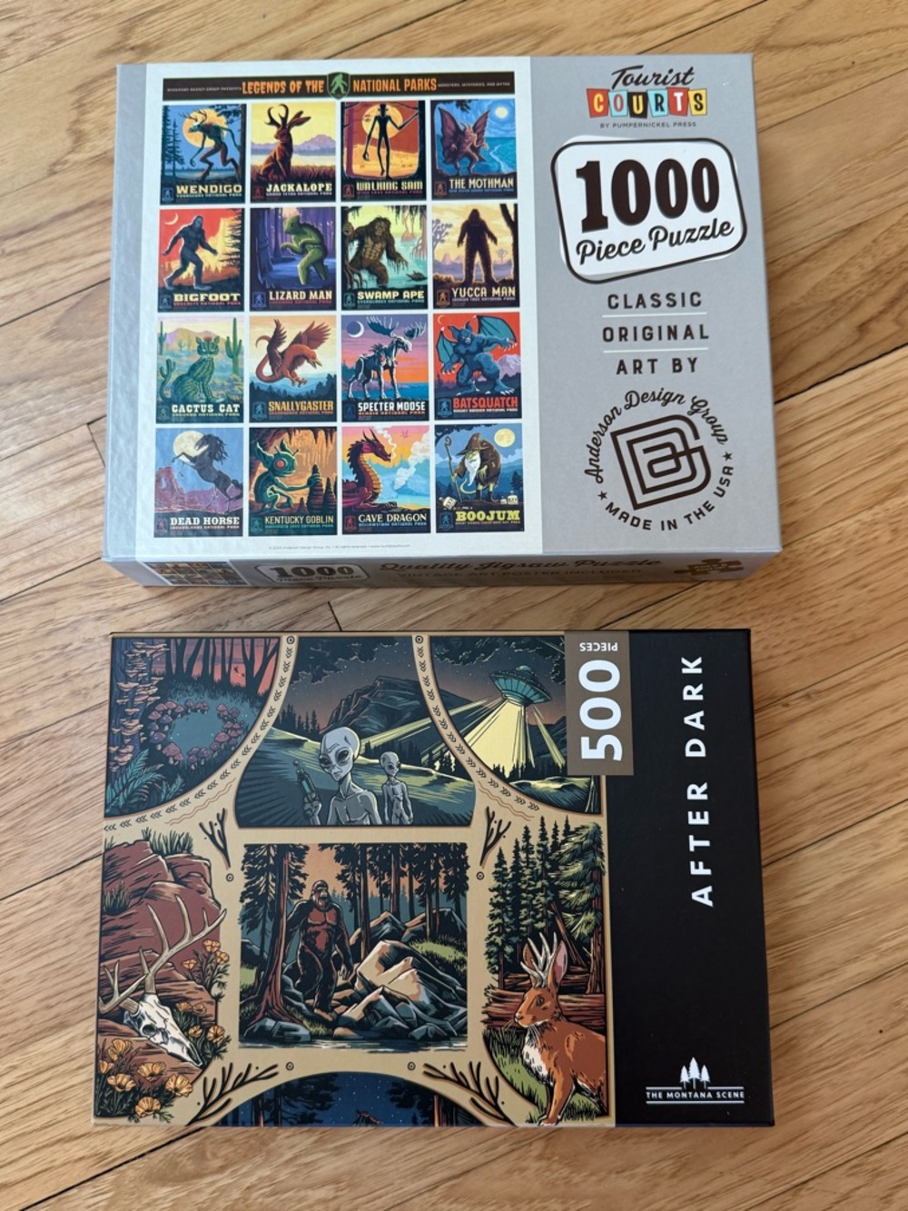 After Dark Alien and Anderson Design Group Cryptid Puzzles (2)